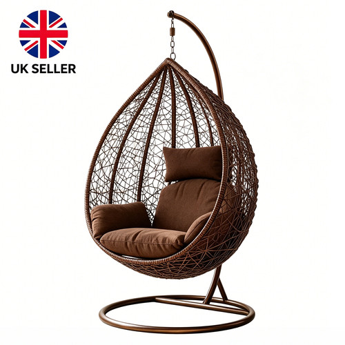 Rattan hanging egg swing - rattan,