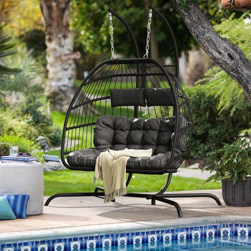 New double swing egg chair - double,