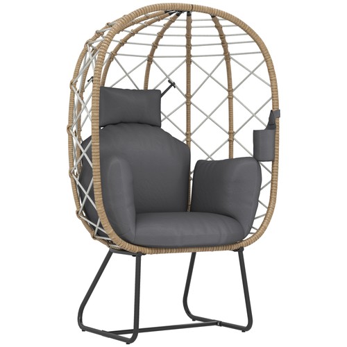 Outsunny rattan garden egg - garden,