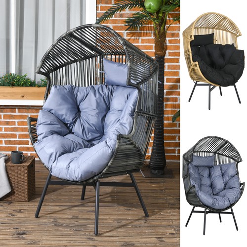 Rattan leisure chair - pe,