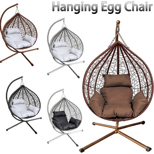 Rattan hanging swing egg - rattan,