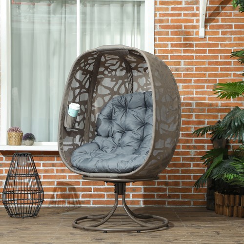 Outsunny foldable egg chair - foldable,